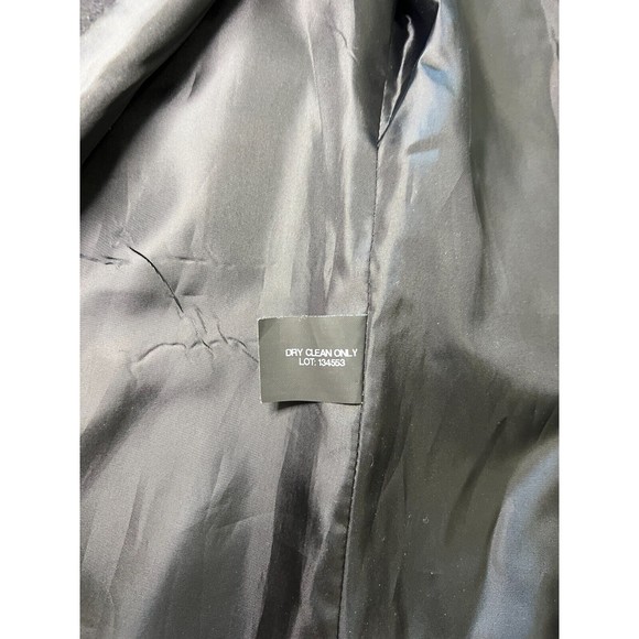 Womens London Fog Double-Breasted Lined Black Wool Blend Pea Coat Size S - Picture 7 of 14